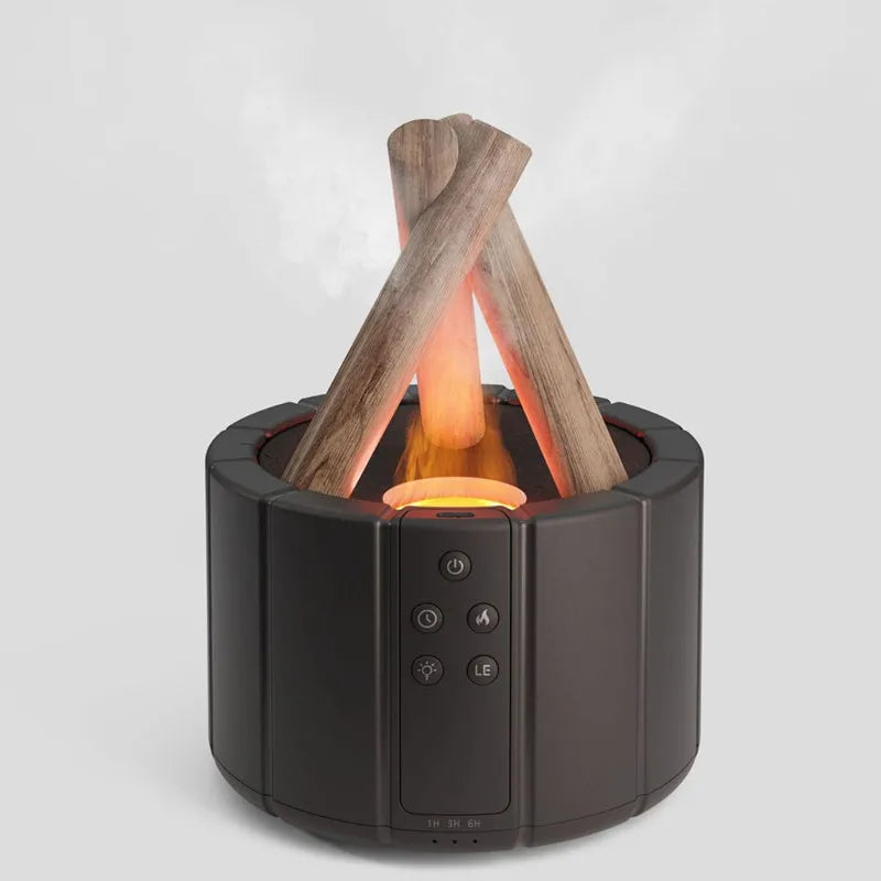 H9 Remote Control USB Air Humidifier Aroma Diffuser Difusor Ultrasonic Bonfire Flame Light Lamp Essential Oil Fragrance Perfume
