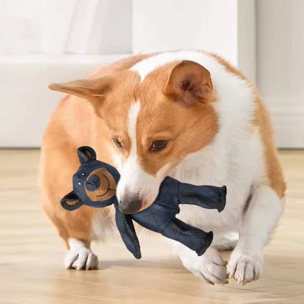 Unbreakable Extreme Bear Toy for Dogs Chewer Indestructible Plush Dog Squeaking Toy Durable Tough Heavy-Duty Chew Dog Toys