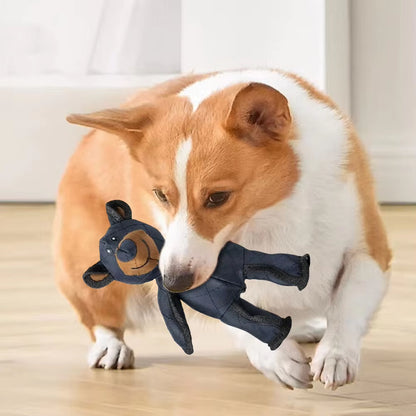 Unbreakable Extreme Bear Toy for Dogs Chewer Indestructible Plush Dog Squeaking Toy Durable Tough Heavy-Duty Chew Dog Toys