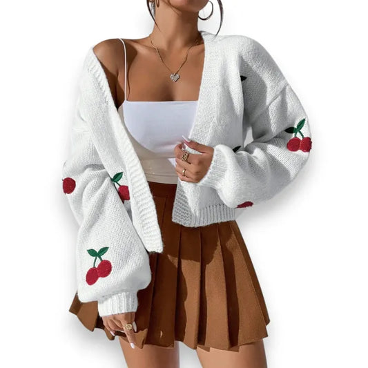 Icon Cherry Cardigan